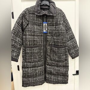 Bernardo Tweed Puffer Coat NWT Women’s Large